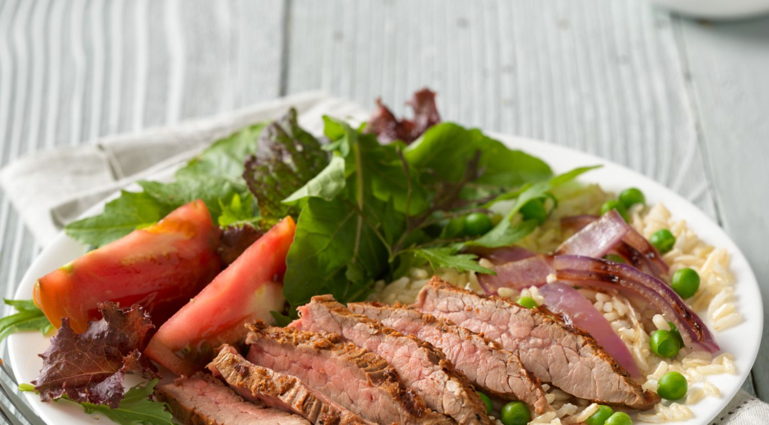 Indian Beef Flank Steak & Rice