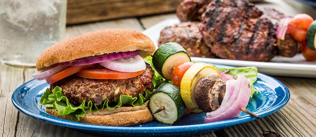 Техасский бургер из американской говядины с овощами