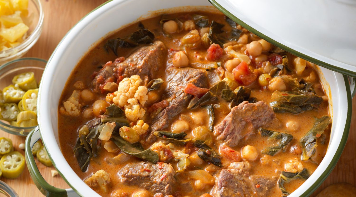North African Harissa-Braised Beef Stew
