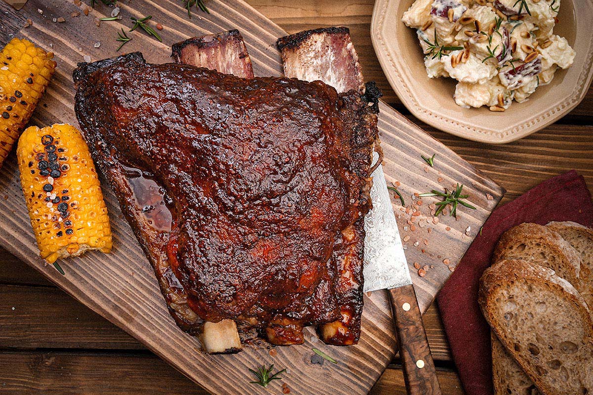 Глазированные ребра из американской говядины