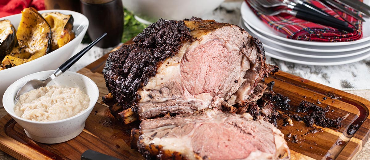 Праздничный копченый прайм риб