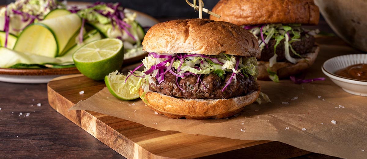 Бургеры из американской говядины по-тайски