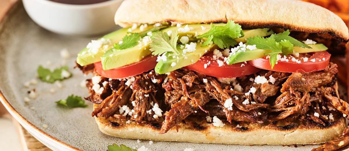 Гриль-сэндвич с биррией из американской говядины