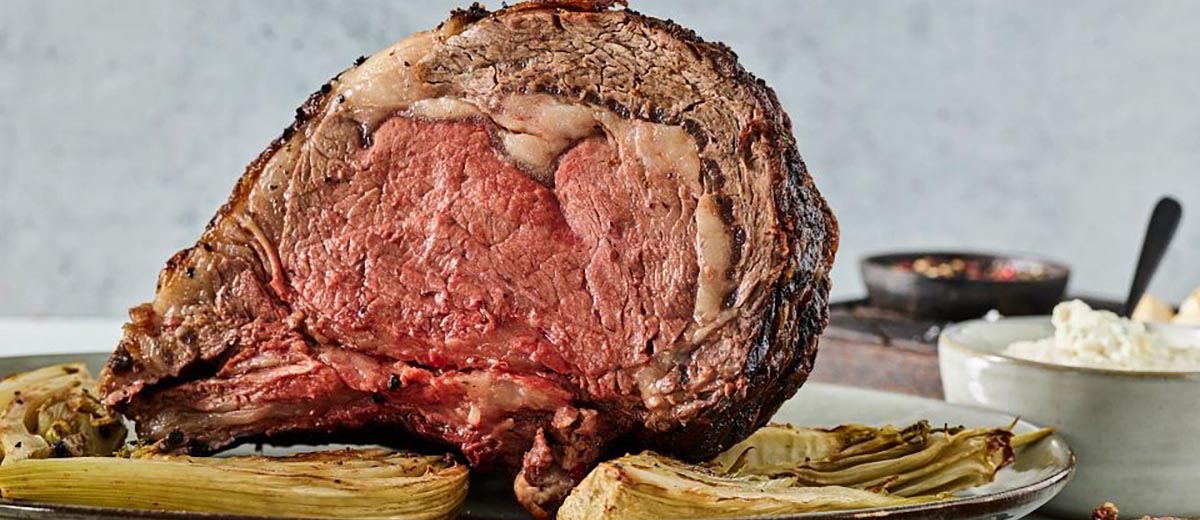 Rib Roast with Horseradish Sauce