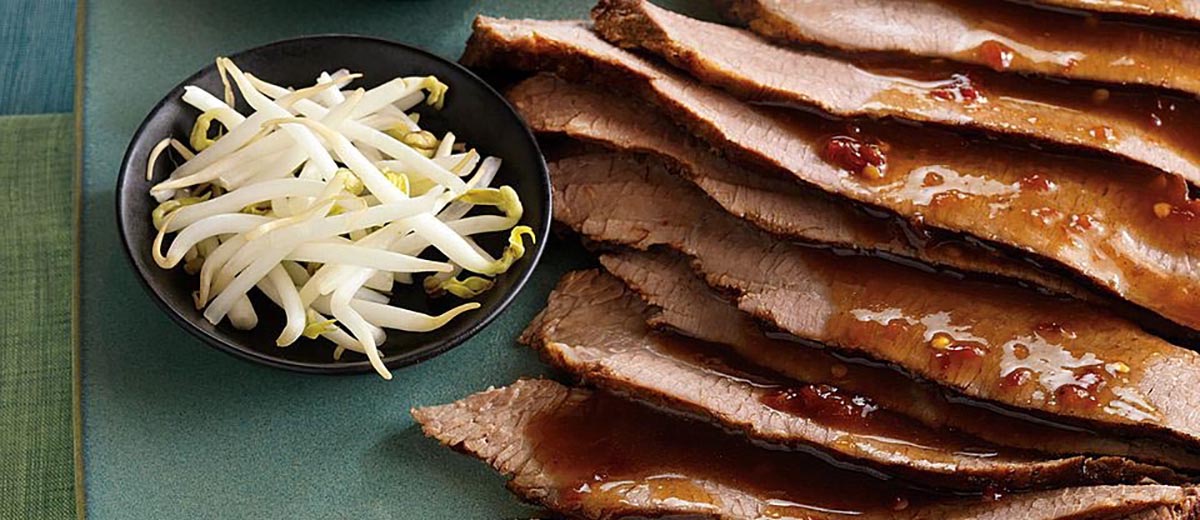 Beef Brisket with Asian Chili Sauce
