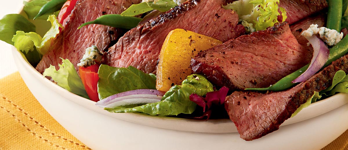 Champagne Steak Salad with Blue Cheese