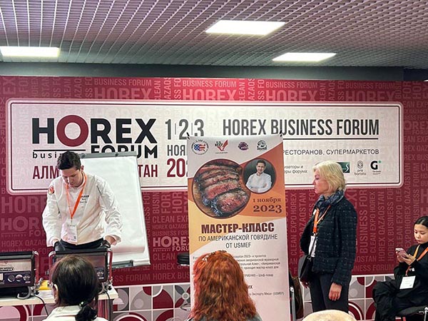 Мастер-класс по американской говядине прошел на выставке FoodExpo Qazaqstan 2023 в Алматы